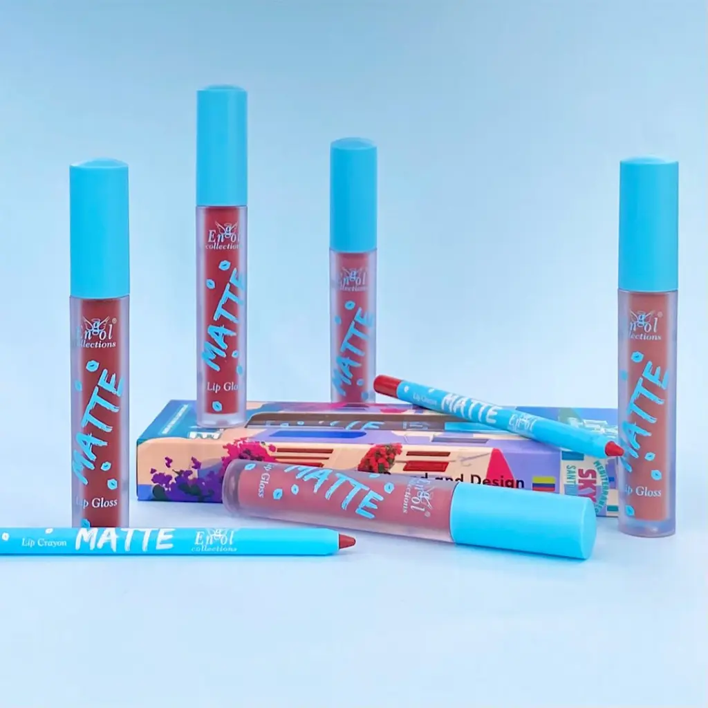 Lip Gloss Matte Engol Con Lapiz delineador