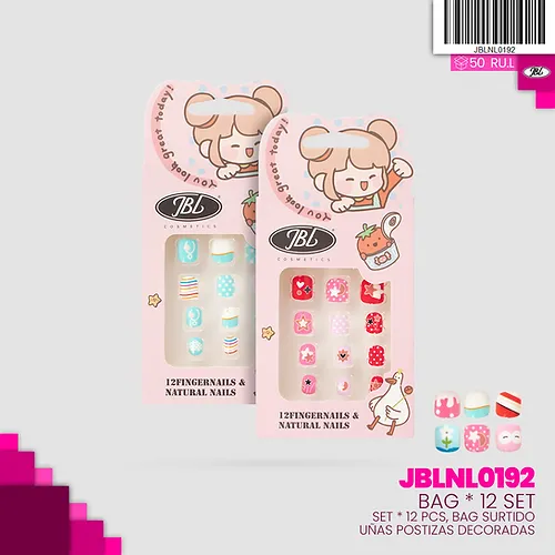 Uñas Press para niñas JBL