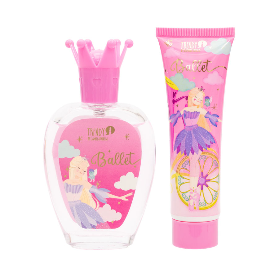 [KNB1929] KIT NIÑAS SPLASH Y CREMA BALLET TRENDY