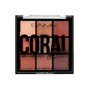 [PCS01] PALETA CORAL X 9 SOMBRAS DE OJOS SAMY