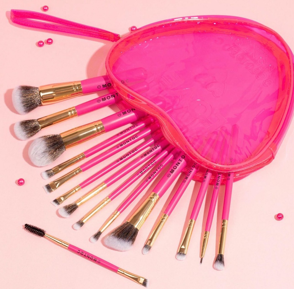 Kit de Brochas Purple Lovly x15 MONTOC