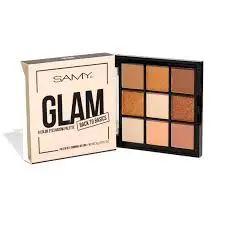 PALETA GLAM X 9 SOMBRAS DE OJOS SAMY