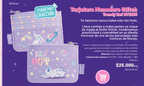 Tarjetero Stich Trendy