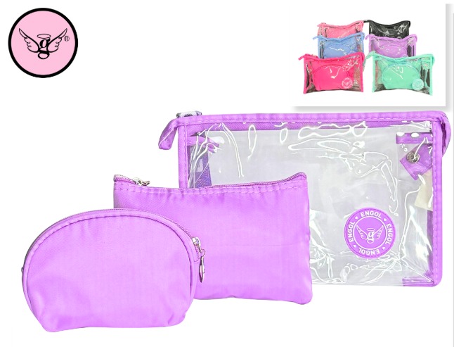 [BAG-04] Cosmetiquera x3 Engol Pastel