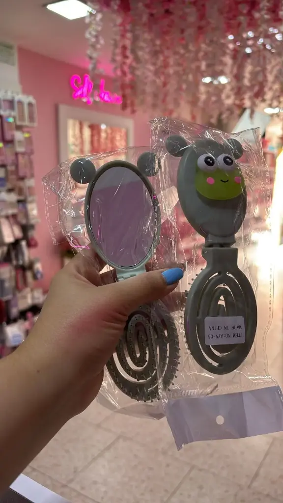 Cepillo con Espejo Muñecos