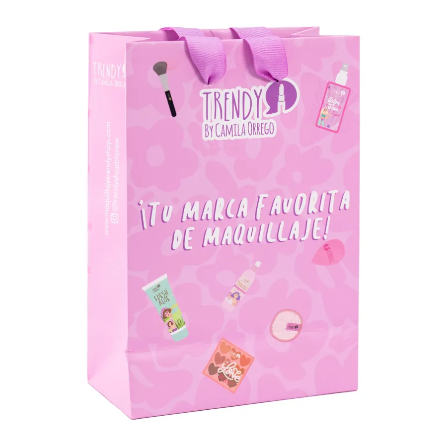 Bolsa de Papel Morada Trendy