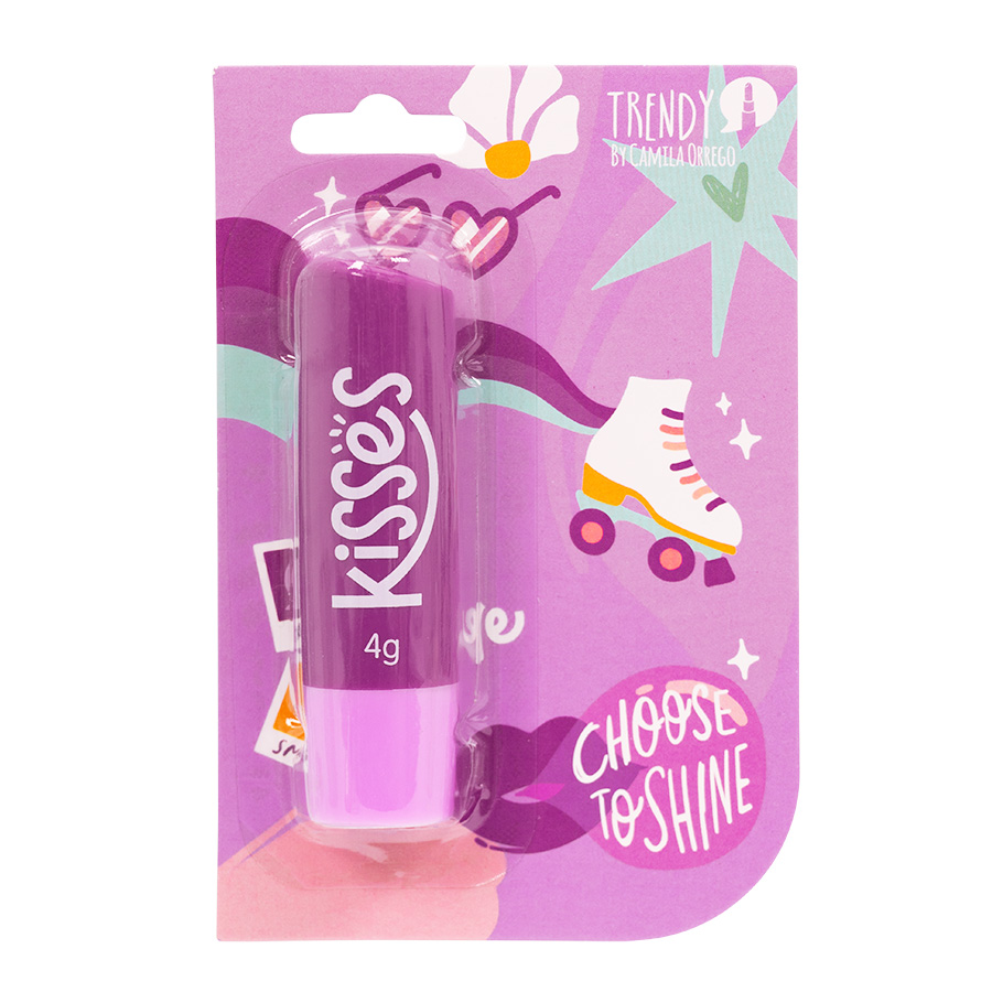[HKS1551] Brillo Lip Balm Kisses con color y sin color