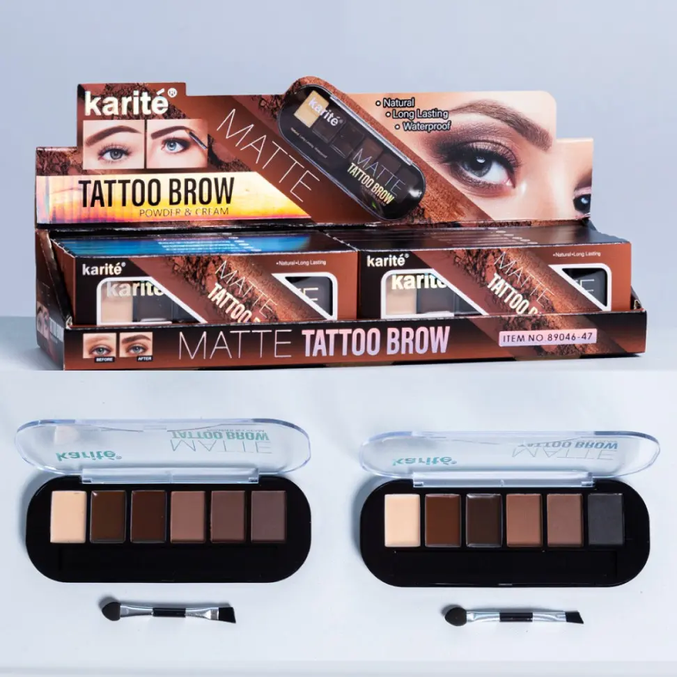 PALETA CEJAS POLVO Y CREMA KARITE