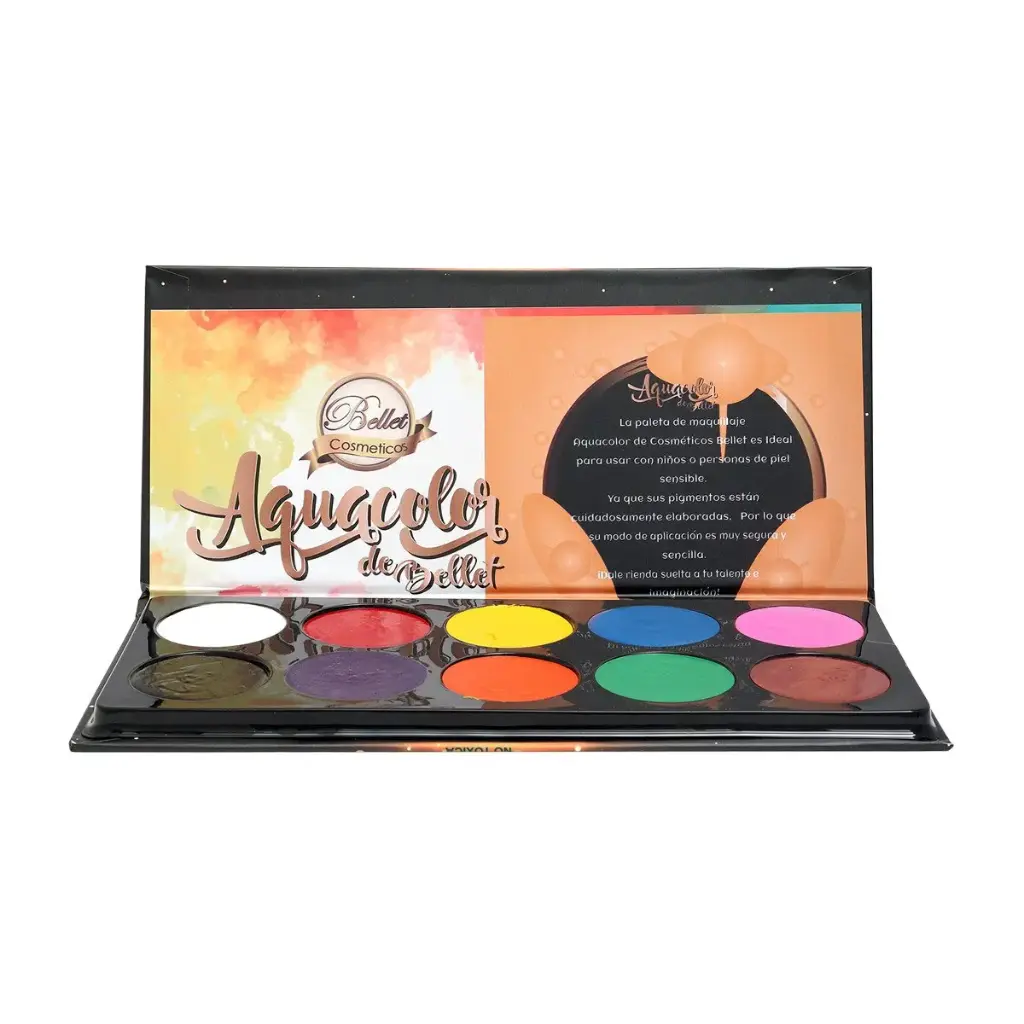 Paleta de Aqua Color Bellet Cosmeticos