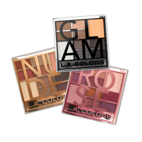 Sombras LA Colors Glam Nude y Rose