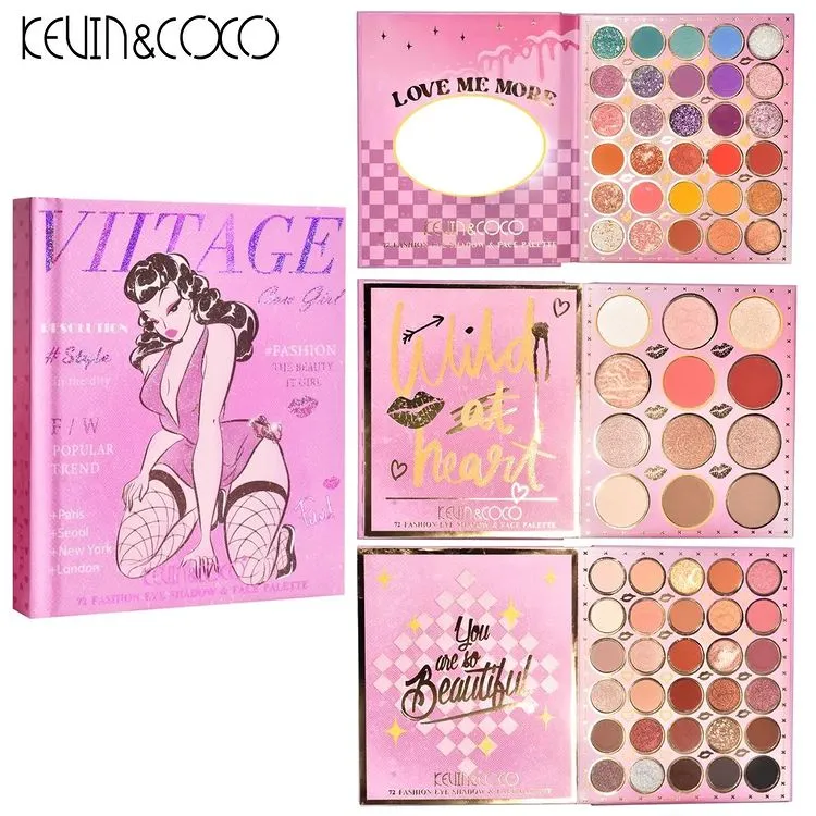 Paleta de Sombras tipo Libro Vintage Kevin & Coco