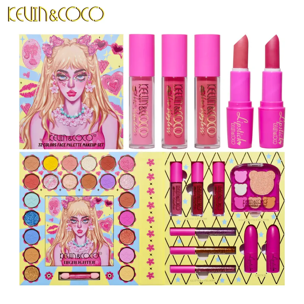 Paleta de Sombras Kevin & Coco 332 colors makeup set