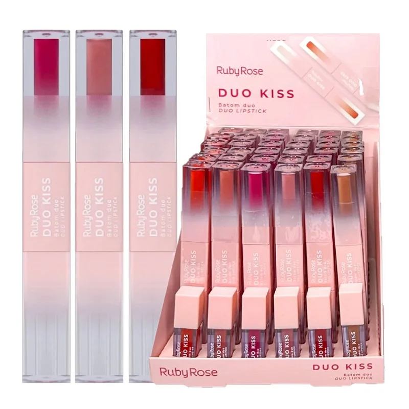 [HB-L620-3004] Duo Kiss Duo Lipstick Ruby Rose