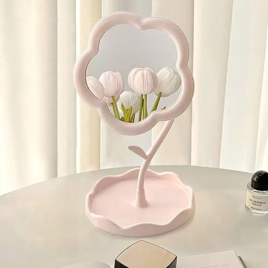 ESPEJO DE MESA TIPO FLOR ENGOL