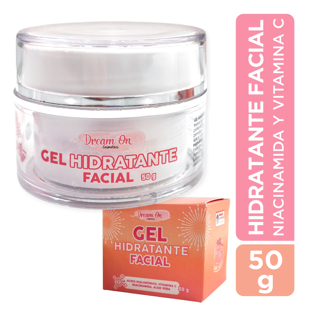 Crema Facial Hidratante en Gel - Vitamina C y Niacinamida 50g - Dream On
