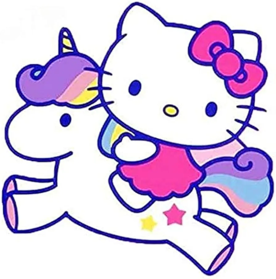 VELO DE UNICORNIO HELLO KITTY