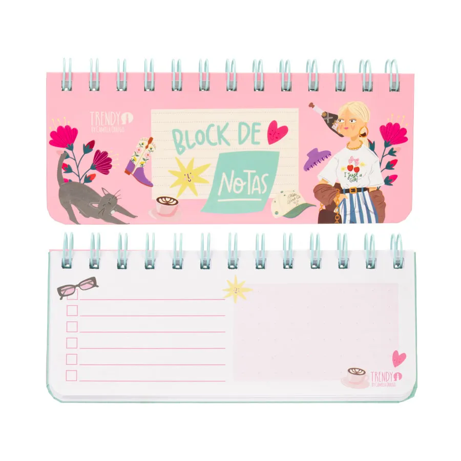 [LAT2511] BLOCK DE NOTAS TRENDY LOCURA