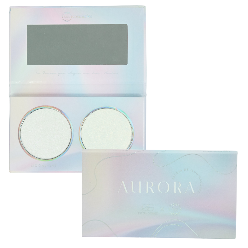 [ESTEFA02] PALETA DE ILUMINADORES AURORA MIIS COSMETICS