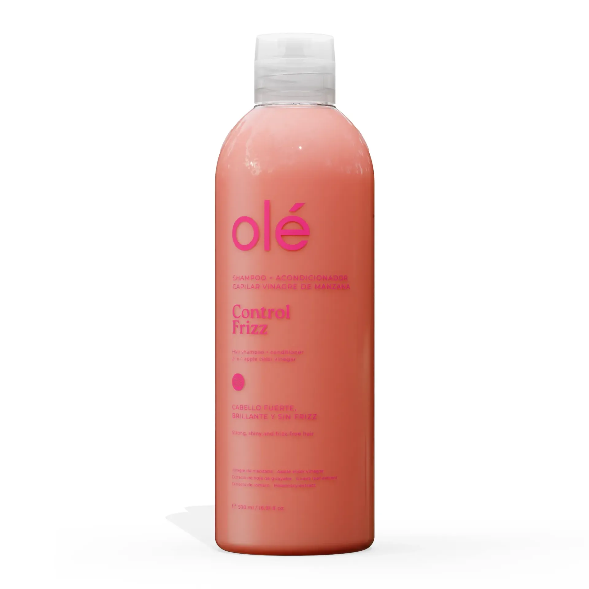 Champú + acondicionador capilar vinagre de manzana control frizz 500ml OLE