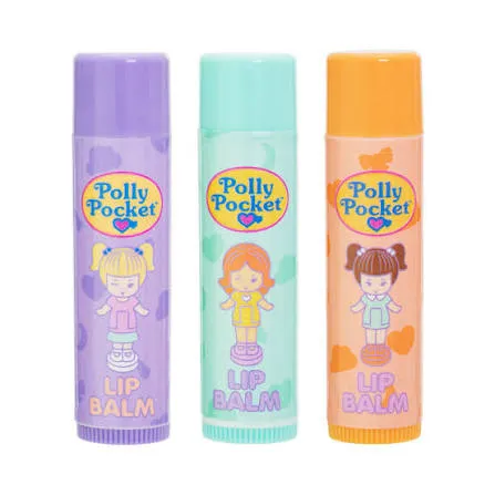 KIT LIP BALM X3 POLLY POCKET TRENDY LOCURA