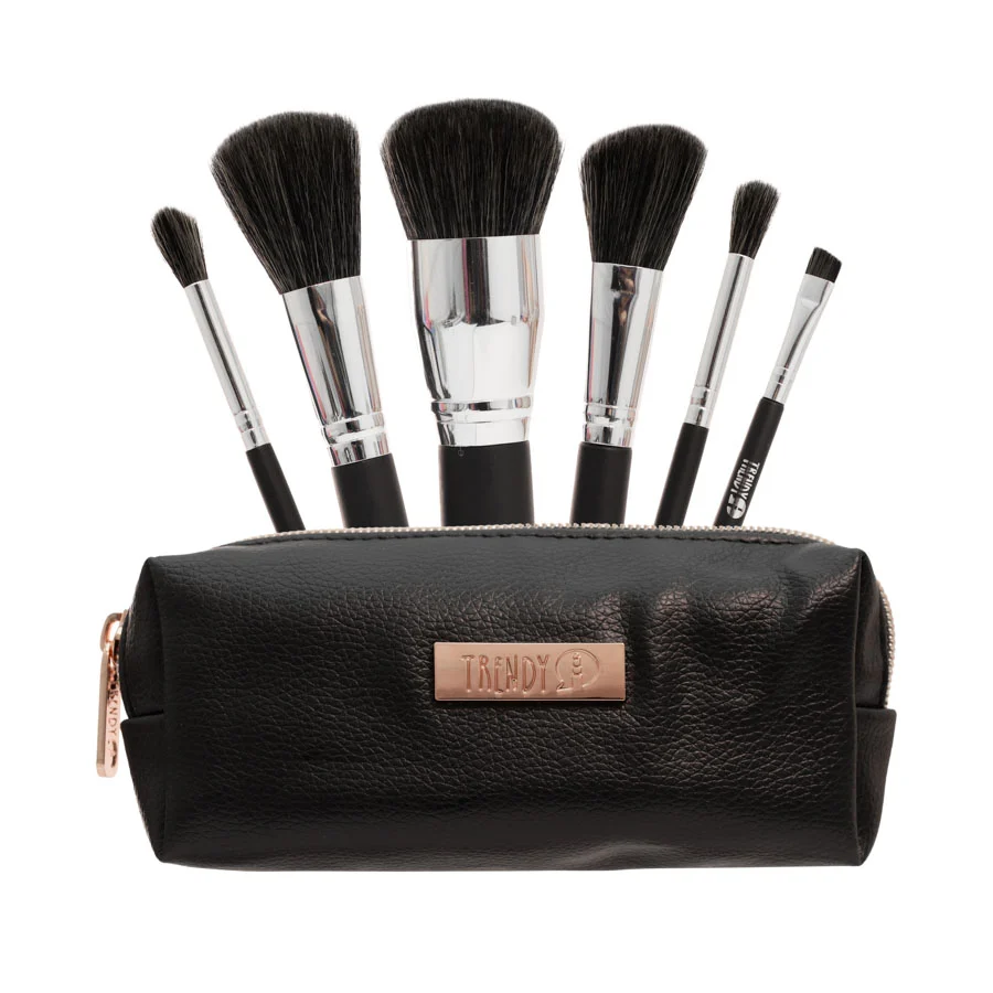 KIT DE BROCHAS MINI NEGRO TRENDY LOCURA