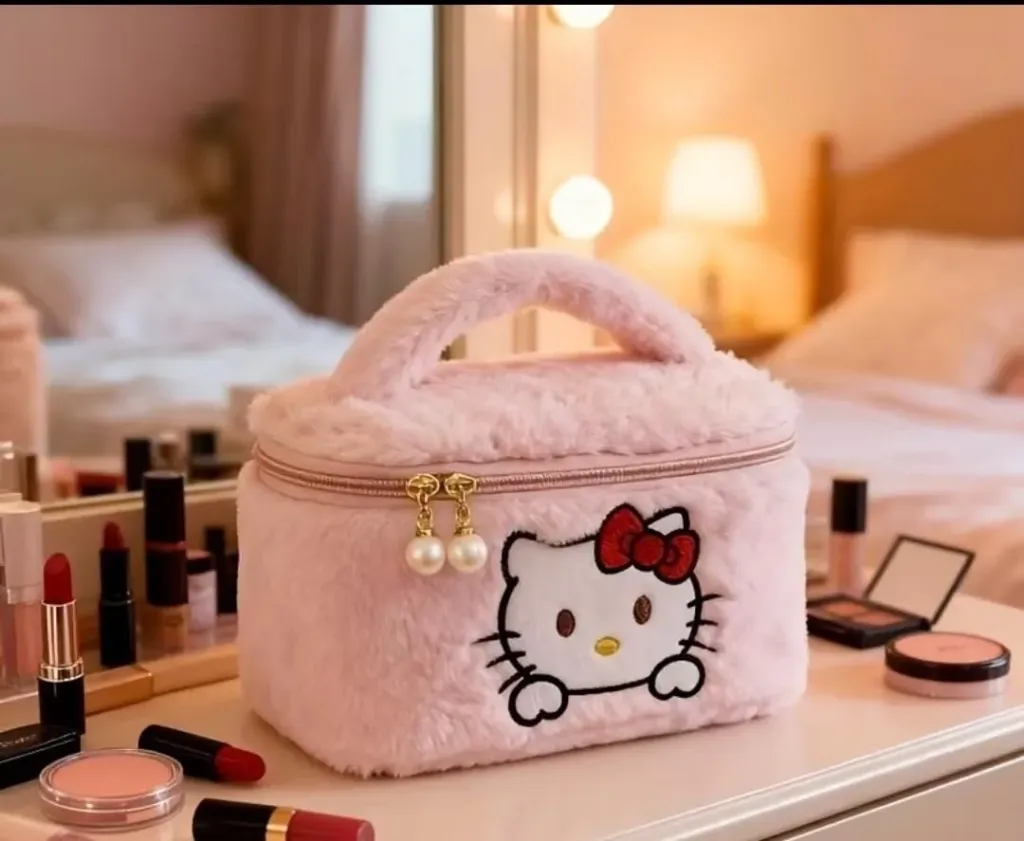 NECESER DE FELPA BORDADA HELLO KITTY