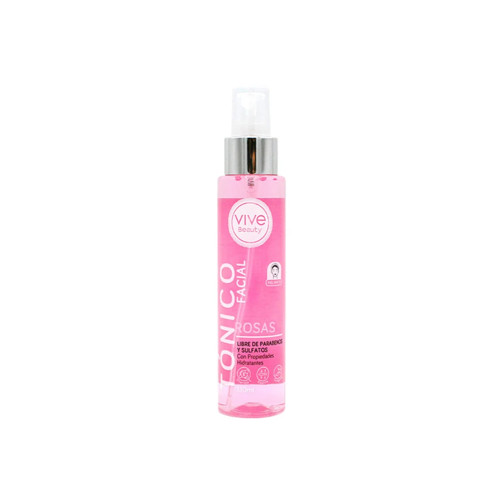 TONICO FACIAL DE ROSAS VIVE BEAUTY