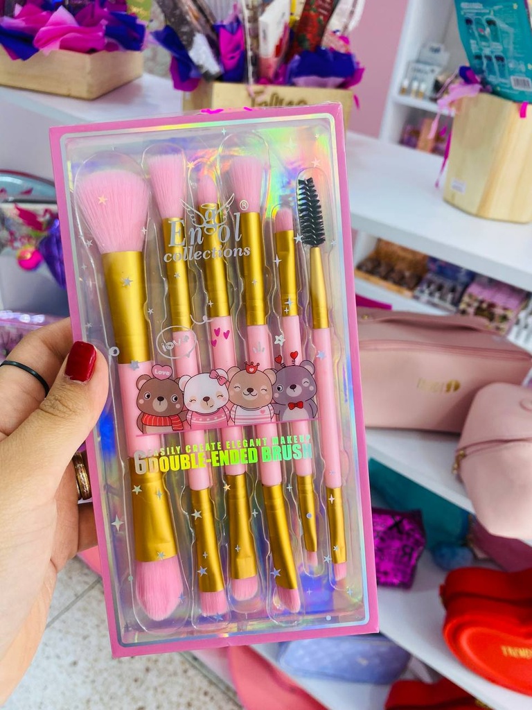 Brochas Y Pinceles Doble Punta SetX8 Engol