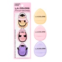 Kit x3 Mini Esponjas LA Colors x Trendy