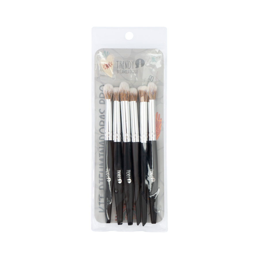 Kit de Brochas Difuminadoras Pro Trendy