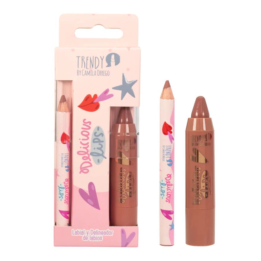 [KDL1765] Kit de Labios Delicious Crayola y Delineador Trendy