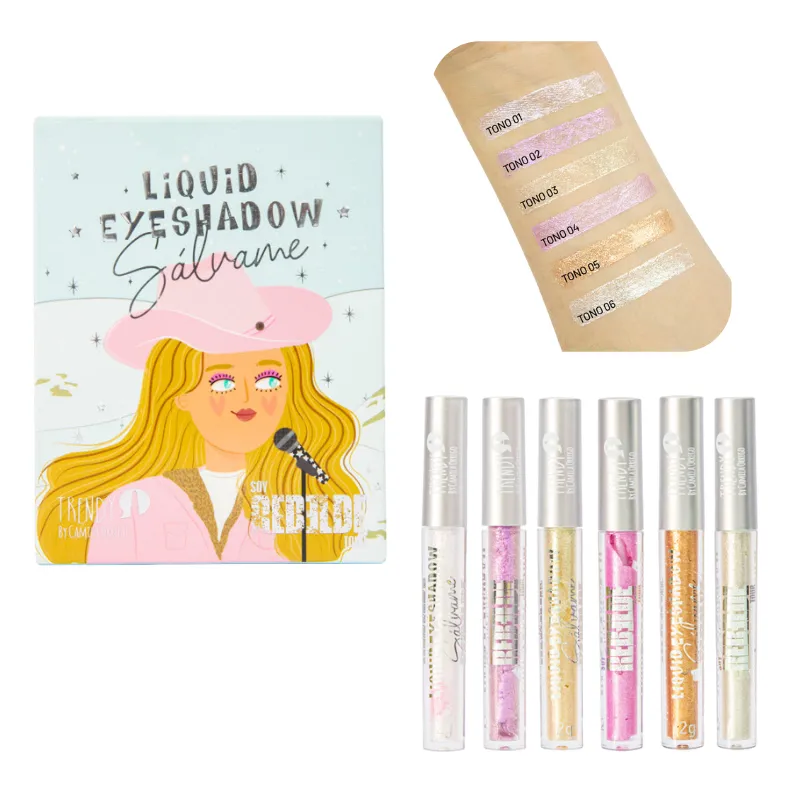 [R1601] Kit x6 Sombras Liquidas Sálvame Trendy