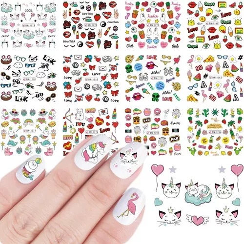 LAMINAS STICKERS UÑAS 