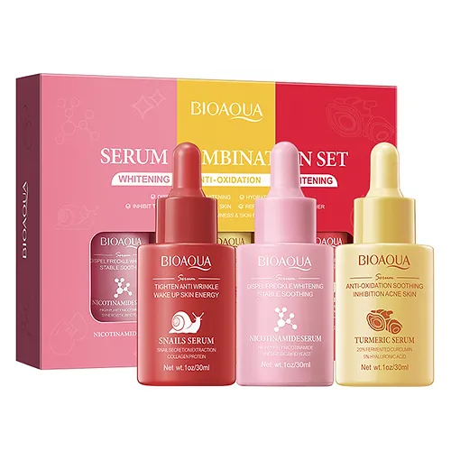 Trio Serum Baba de Caracol y Cúrcuma Bioaqua